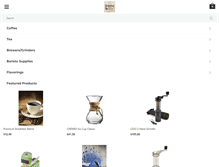 Tablet Screenshot of hedgehogcoffeeroasters.com